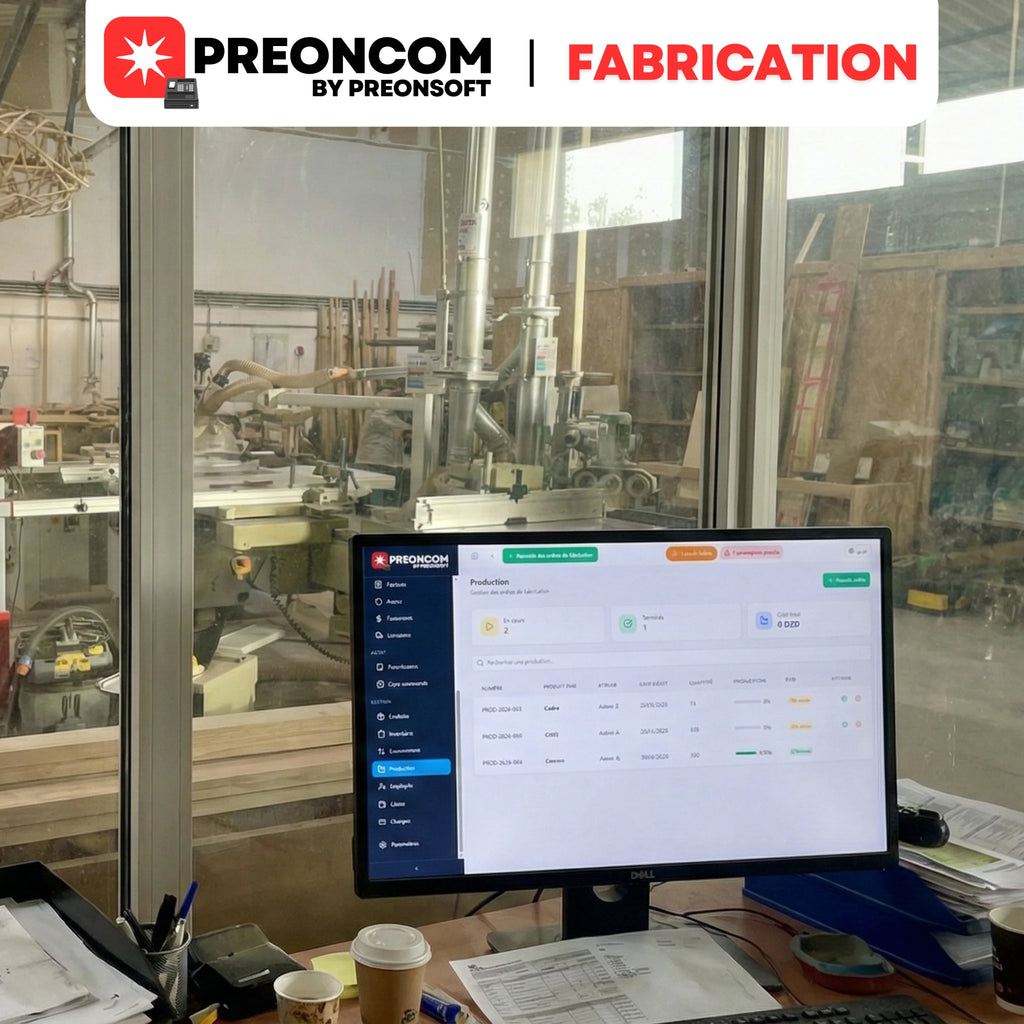 PreonCom: افضل برنامج تسيير تجاري في الجزائر + تطبيق هاتف نقال